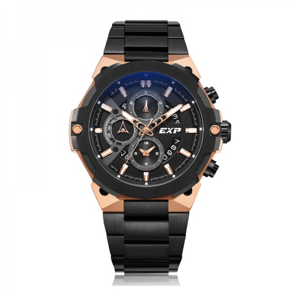 Expedition 6838 Rosegold Black Steel MCBBRBA